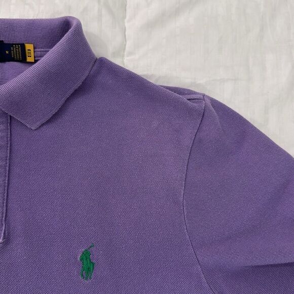 Polo by Ralph Lauren Purple Classic Polo Shirt size medium- good used condition - Picture 5 of 6